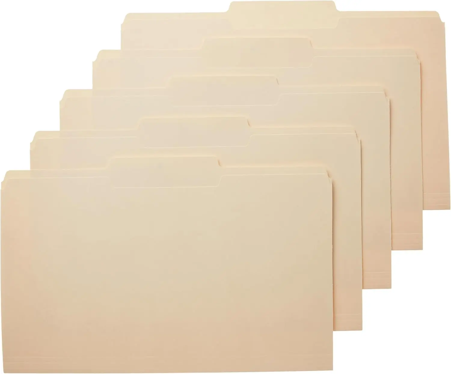 

Legal Size Manila File Folders, 1/3 Cut Tabs in Assorted Positions for Easy Labeling and Filing, 8.5x14 inch, 100-Pack