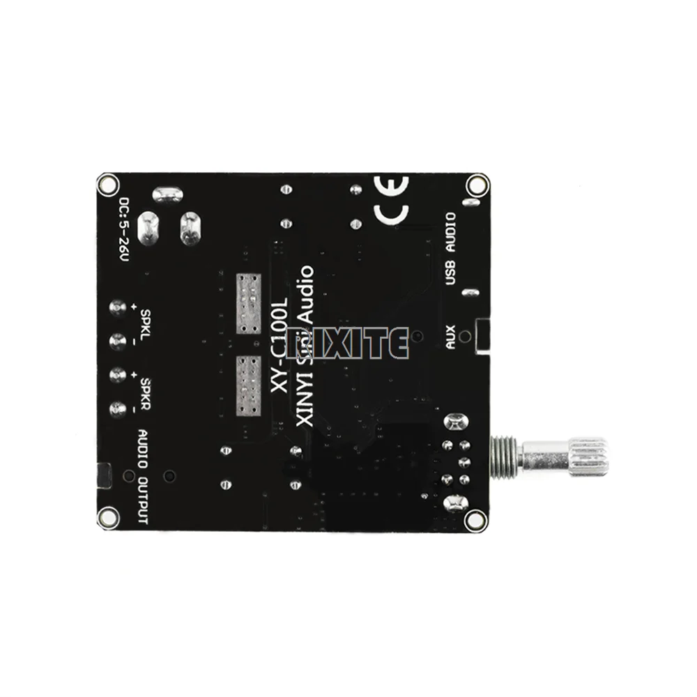 Bluetooth 5.0 디지털 오디오 전력 증폭기 모듈 100W + 100W 듀얼 채널 무선 HIFI 스테레오 사운드 증폭기 보드 Aux Amp