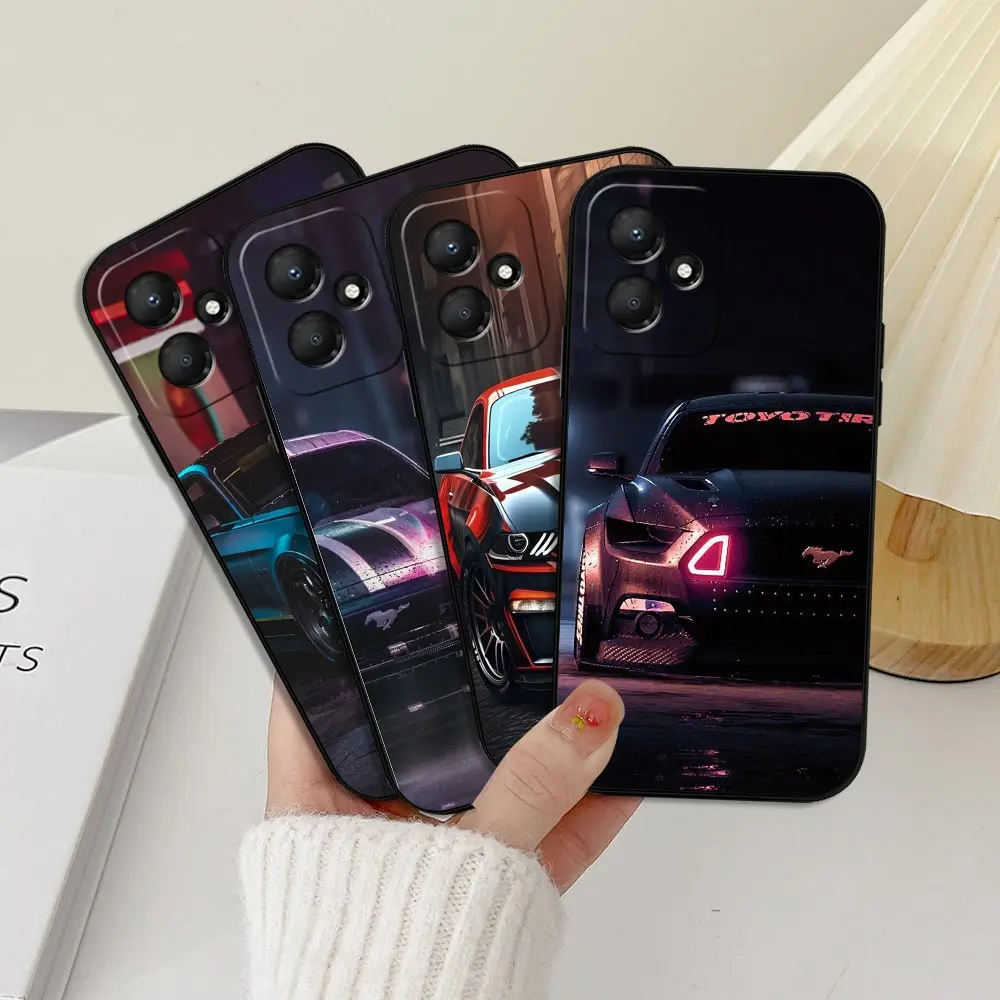 Luxury Sport Cars M-Mustang Phone Case For Infinix HOT 50 30 30I 20 20S 20I 12 11S 11 10 10S 10I 9 8 Play Cqoue Black Soft Cover