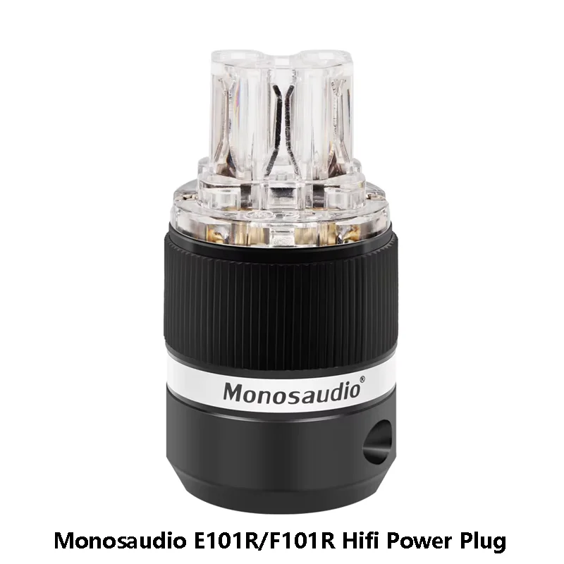 

Monosaudio E101R/F101R Premium HiFi Power Plug – 99.998% Pure Copper Conductor, IEC Female Connector, EU Power Cord Adapter