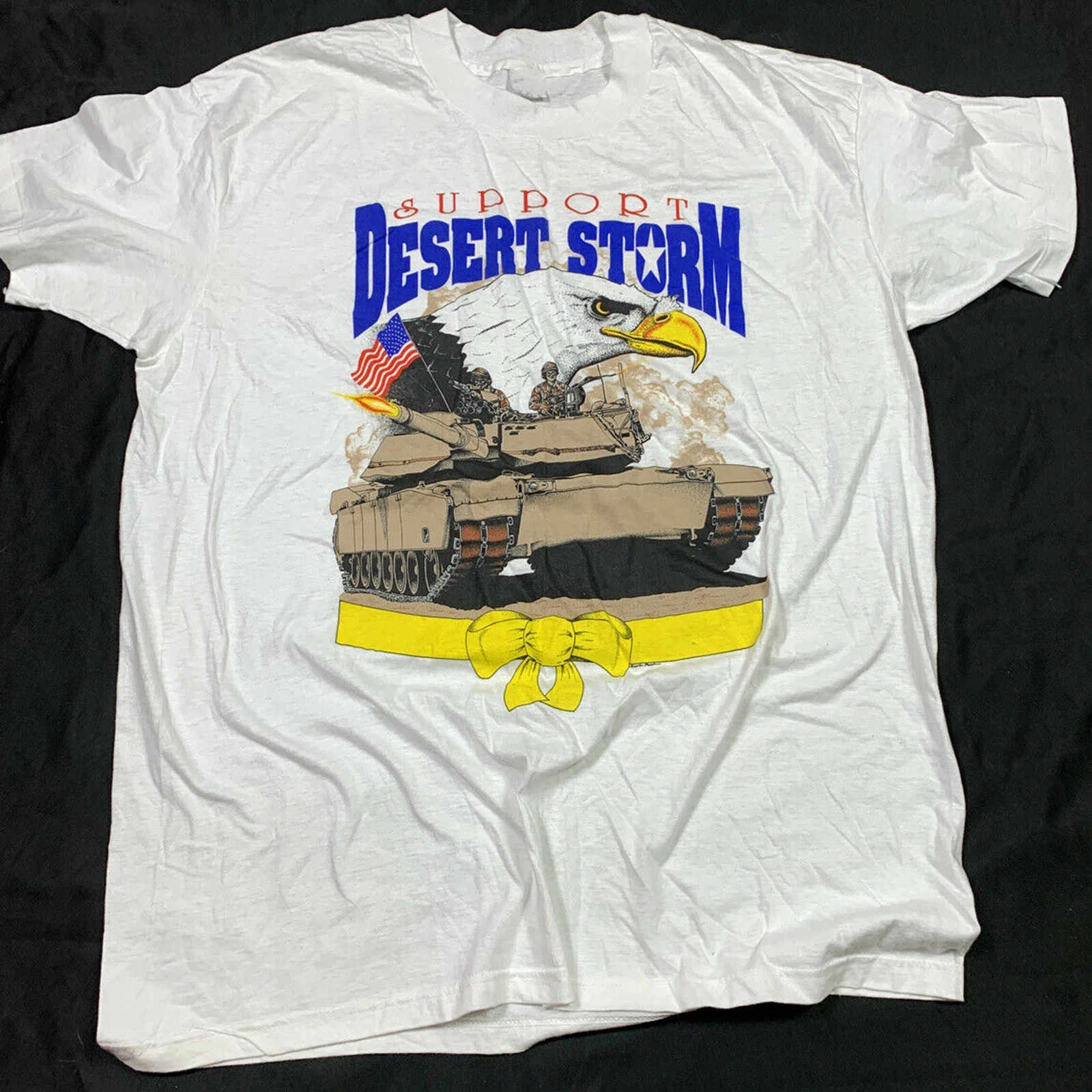 

VTG Operation Desert Storm T-Shirt Military Tank Men's 100% Cotton Casual T-shirts Loose Top Size S-3XL