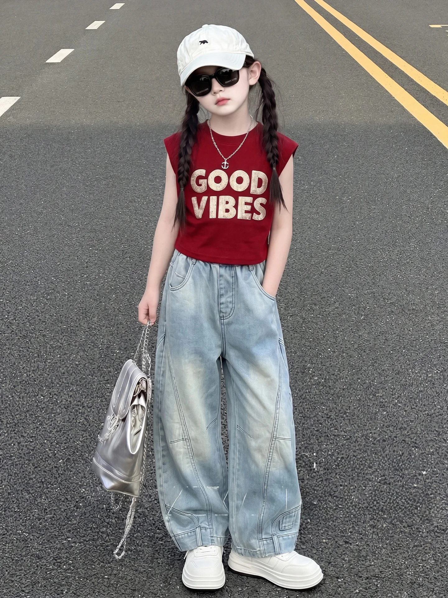 completo-estivo-fresco-per-ragazze-2026-nuovo-stile-top-senza-maniche-per-bambine-di-taglia-media-e-grande-jeans-harlan-e-gonna-sottile-in-denim