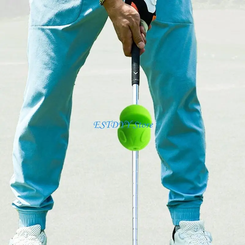 

G6DE Golf Swing Power Enhancer Adjustable Rubber Weighted Trainer Golf Swing Rhythm Practice Tool Training Device Enduring