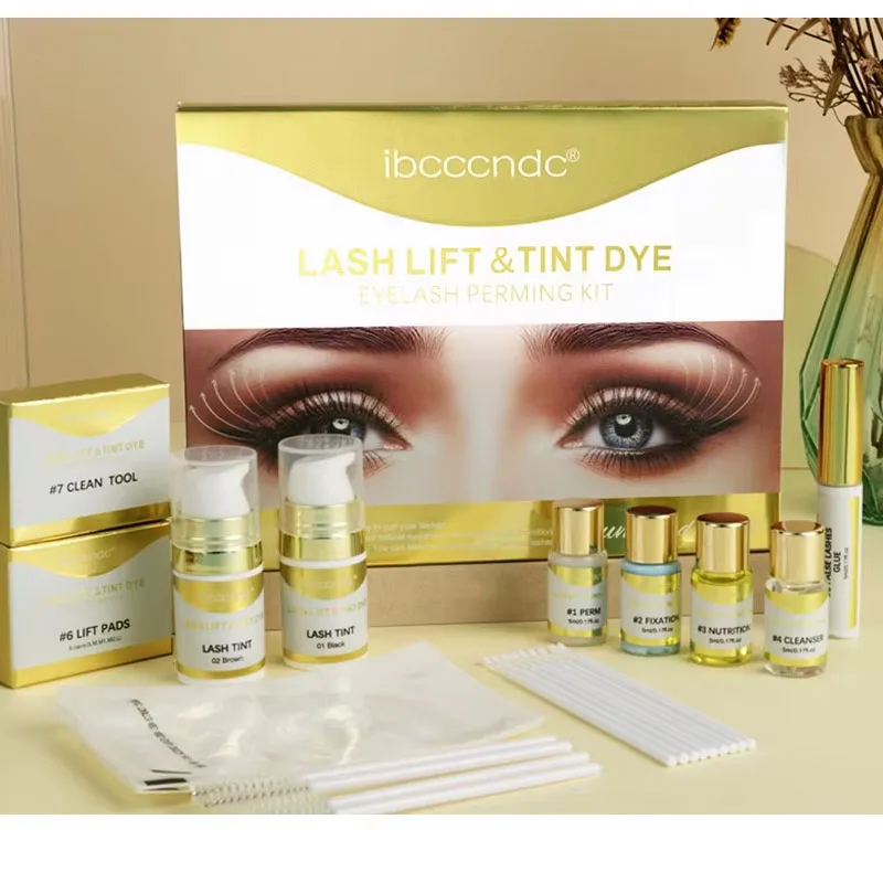 Zestaw do brwi Lash Brow Kit Beauty Wysokiej jakości półtrwały zestaw do podkręcania rzęs w domu Diy Lash Lift