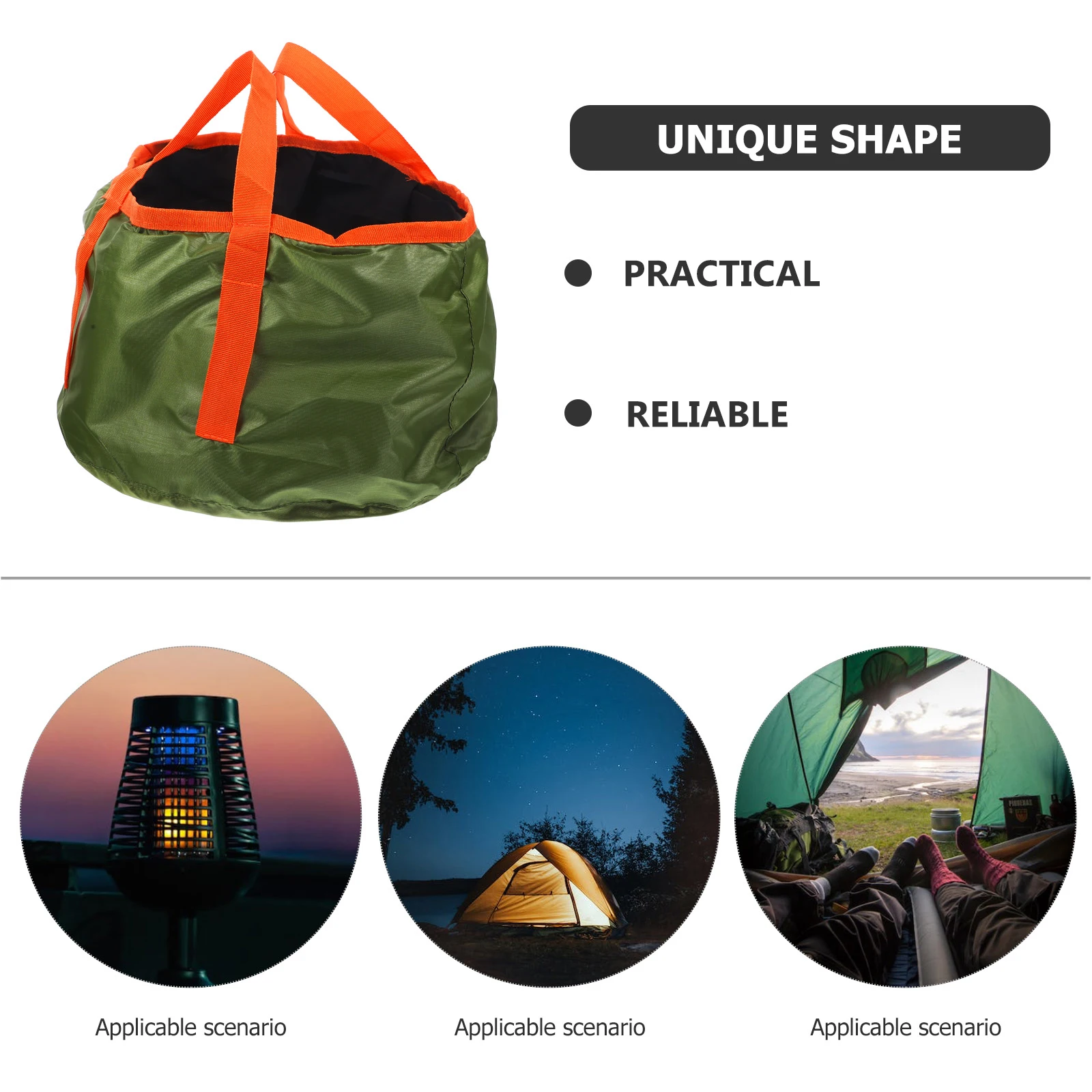 

Portable Basin Collapsible Water Buckets Travel Basins Tub Folding Foldable Polyester