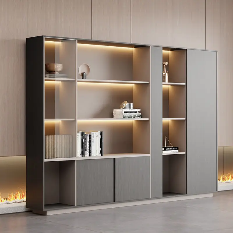 custom boss file wooden data cabinet with lock background modern office office cabinet file cross border