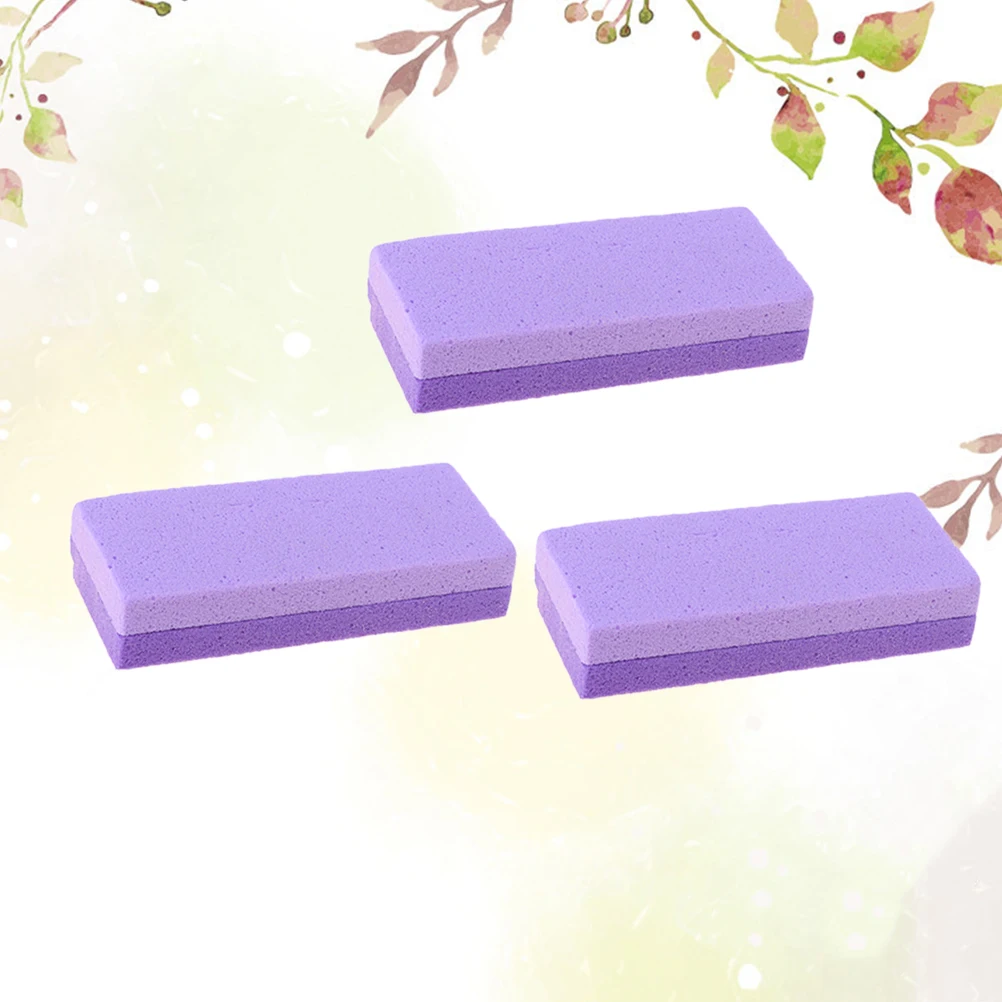 3 pezzi di pietra pomice lima per piedi doppia faccia rimozione calli pelle morta scrubber pedicure strumento cura del piede per anziani alti