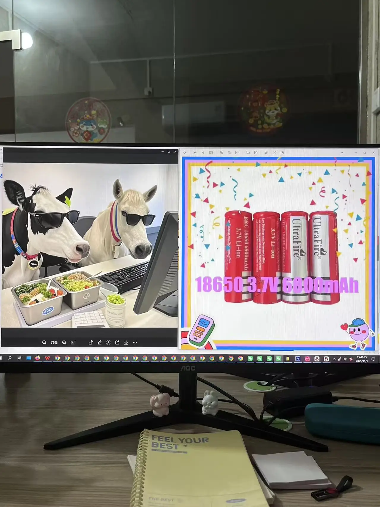 

Upgraded Version 18650 3.7V 6800mAh Rechargeable Li-ion Battery for Led Flashlight Charger So On