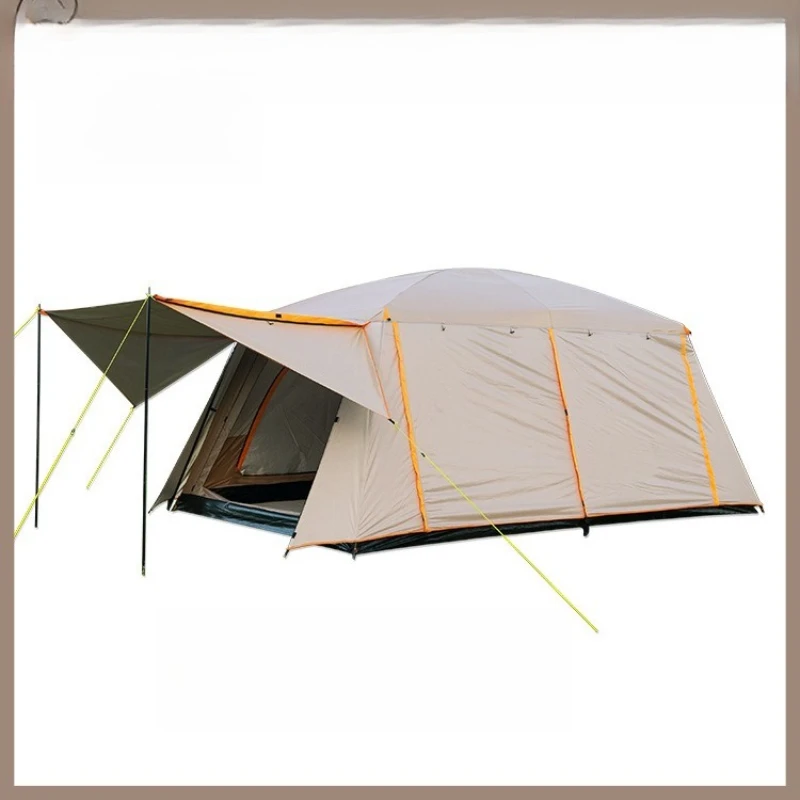 

Tent outdoor two rooms and one living room, large space camping equipment, camping portable