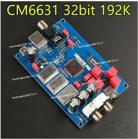 CM6631A Digital interface 32 / 24Bit 192K Sound Card USB to I2S / SPDIF Coaxial Output ES9023 Decoder Upgrade Audio DAC