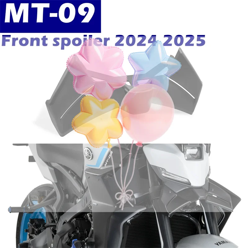 

For MT-09 MT 09 MT09 2024 2025 Motorcycle Front Spoiler Kit Downforce Naked Frontal Spoilers Winglet Aerodynamic Wing