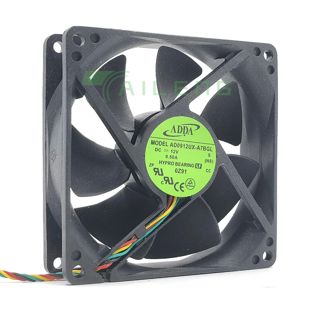 Ventilateur CPU pour ADDA AD0912UX-A7BGL 9225 92mm 3900 tr/min 50CFM, 92mm 90mm PWM 12V