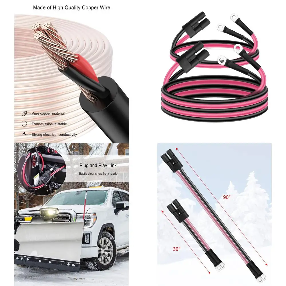 

Snow Plow Power Cable Repair Kit - Replace HYD01684/01690 for Truck & Plow