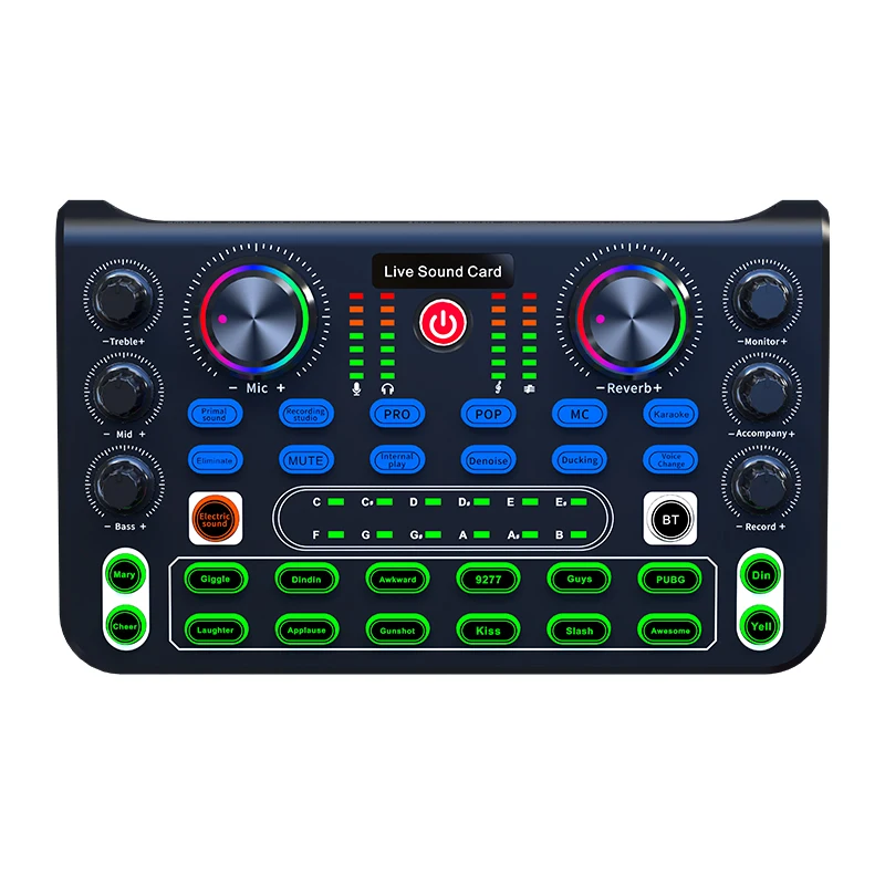 2024 New Arrival X60L Professional Recoding Bluetooth Studio Audio USB Sound Card Made in China Sound Card for Recording Price