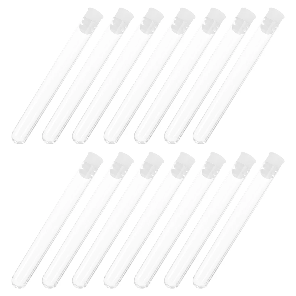 

50 Pcs Disposable Test Tube Clear Containers Plastic Bath Salts Tubes Small Candy Storage