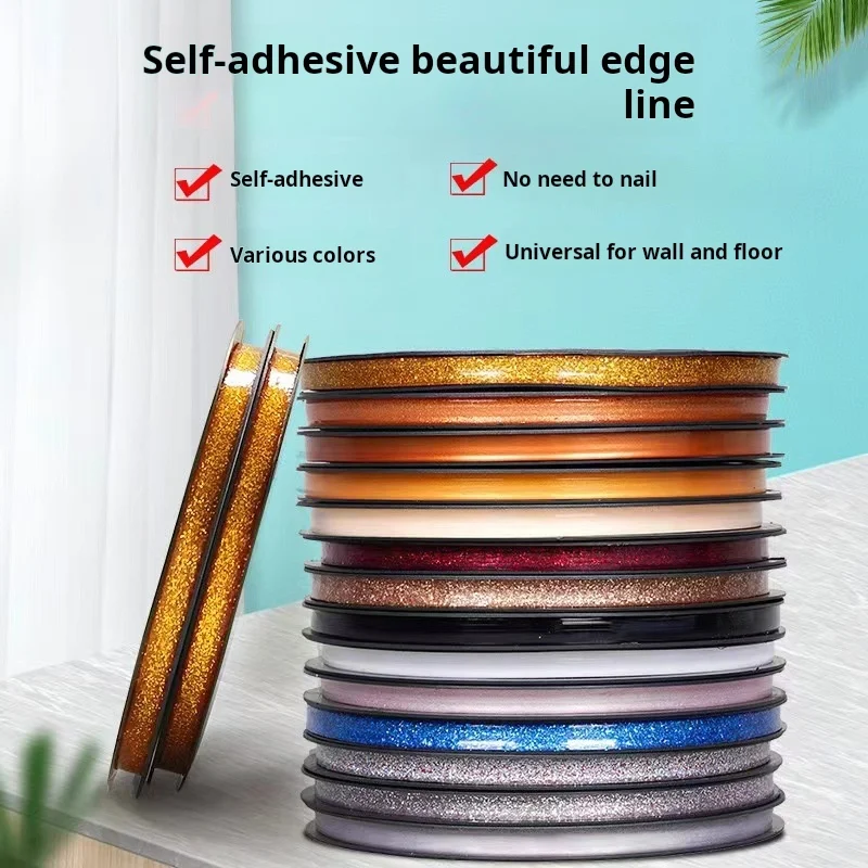 

Self Adhesive Tile Flat Beauty Edge Line Seam Tape Multi Color Decorative Strip​