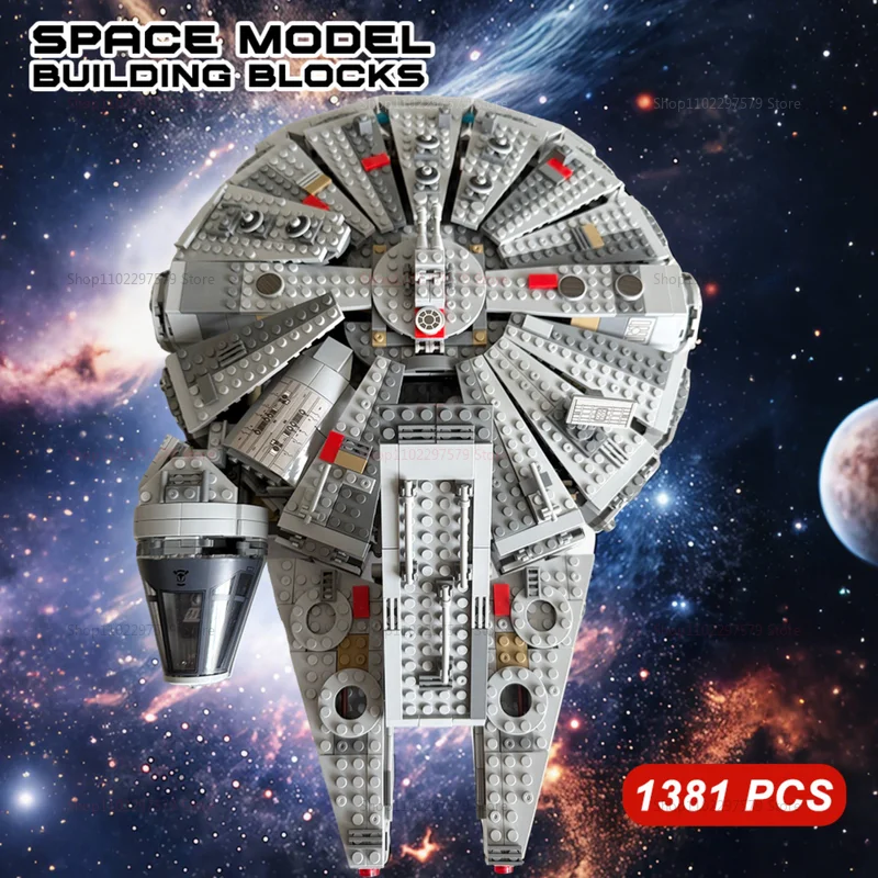 Spaceship Bricks Destroyer Space Compatible with Space Model Building Blocks DIY Toy Collectible Model Kits for Boy Gift Playset