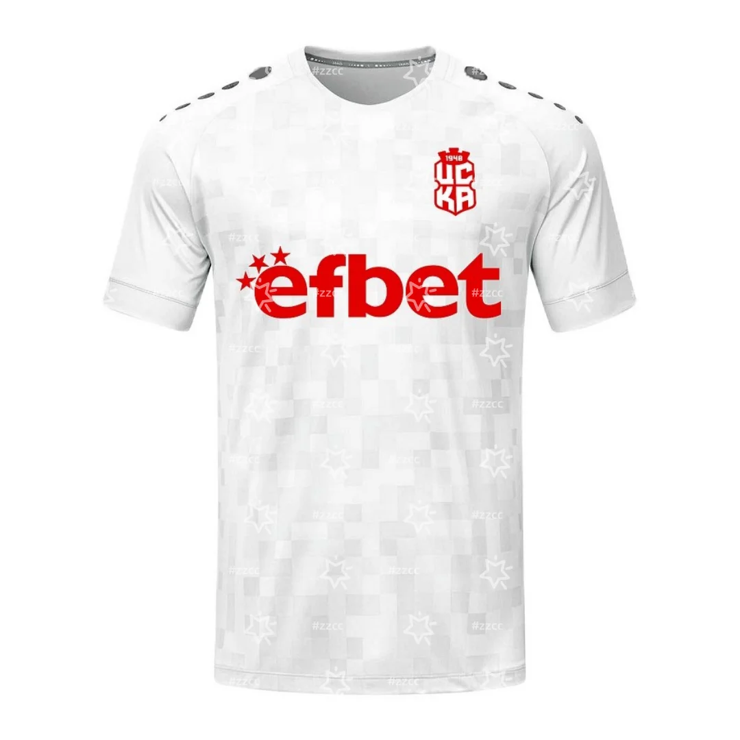 

25-26 Bulgarian First League CSKA 1948 домашняя футбольная майка для соревнований тренировочный костюм спортивная быстросохнущая мужская футболка