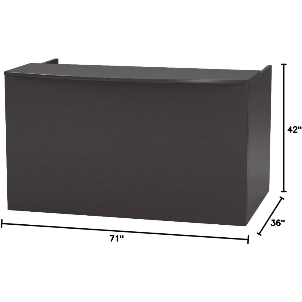 Reception Desk, 71W X 30/36D X 42H, Mocha (N169-MOC)