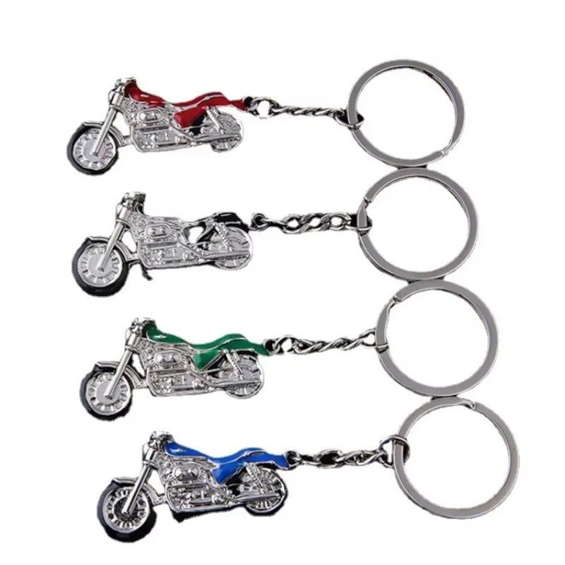 

Factory Price Hot Sell Fashion Custom Logo Silver Metal Light Weight UV Printed Motorcycle Keychain