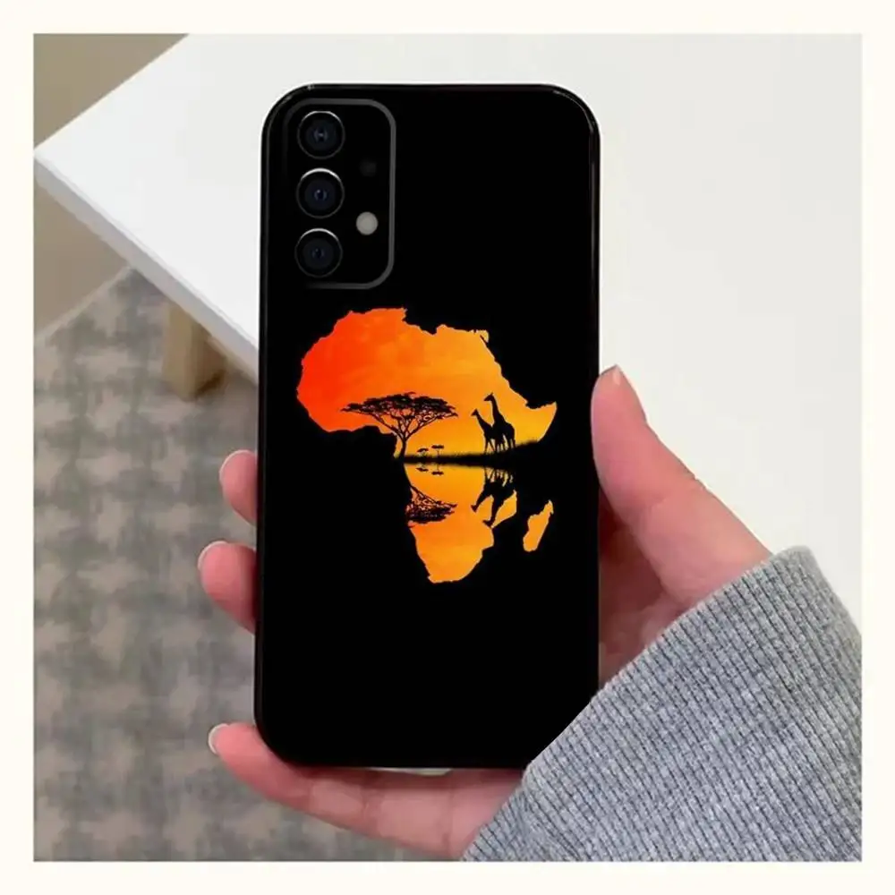 حافظة لهاتف سامسونج جالاكسي A20، A21s، A22، A31، A32، A52، A53، A72، 73، A80، A91 غطاء أسود ناعم