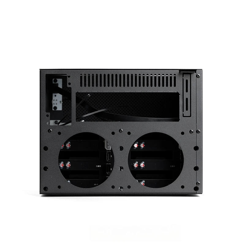 يدعم هيكل NAS Six-bay اللوحة الأم ITX، مصدر طاقة FLEX Small 1U، حد ارتفاع الرادياتير 70 مم، خادم تخزين سطح المكتب DIY