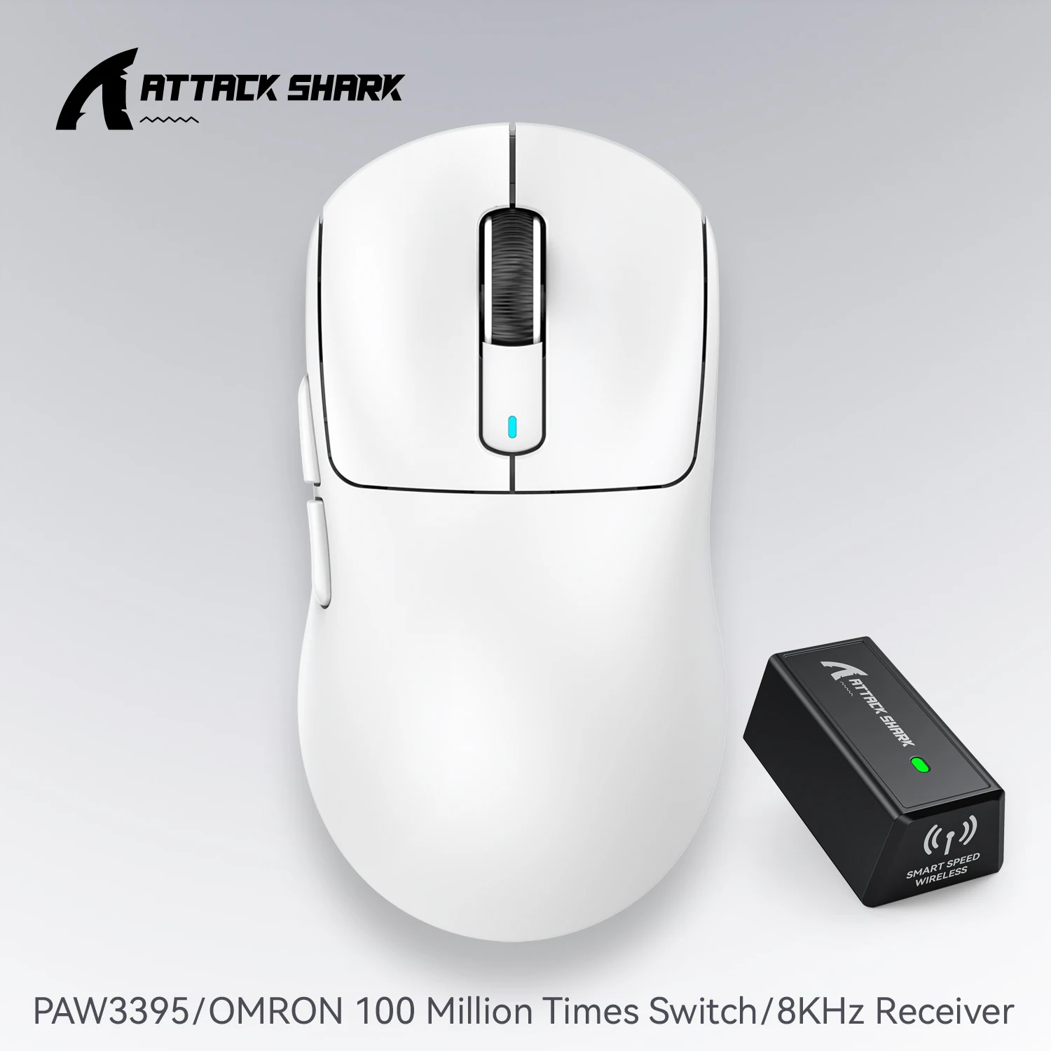 Attack Shark X3 mouse , 49g Lightweight Mouse Pixart 3395 Gaming