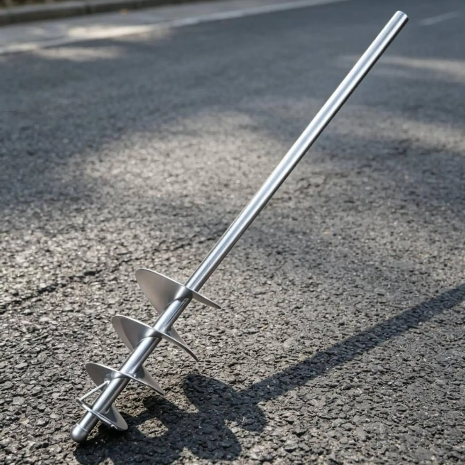 Heavy Duty Spiral Mixer Rod 90cm Stainless Steel Cement Blender Tip for Mortar Paint Plaster Concrete Mixing Tools for