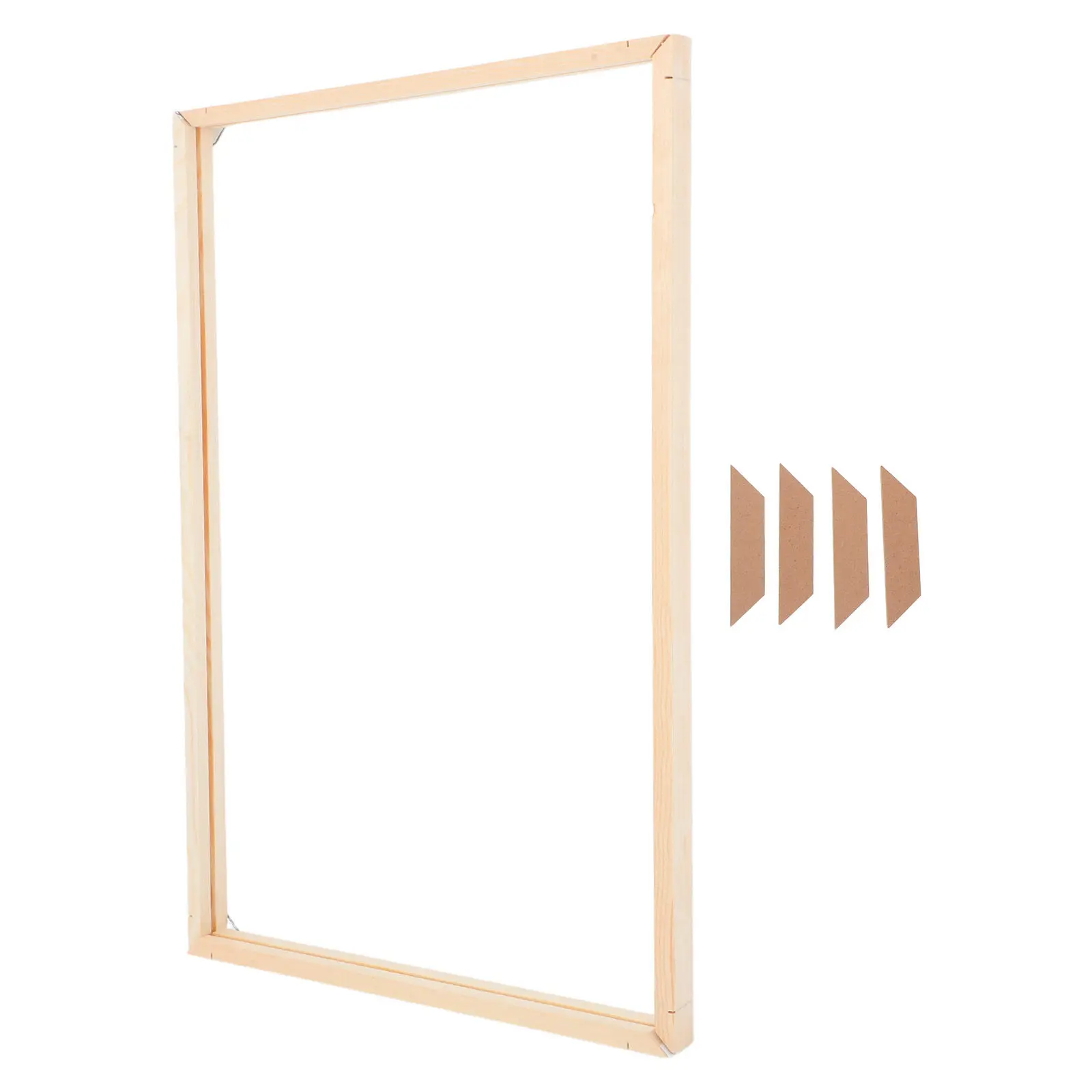 

1Set Wooden Canvas Frames 55x35cm DIY Stretchers Bars Set for Oil Paintings Posters Prints Gallery Wraps Frame Construction