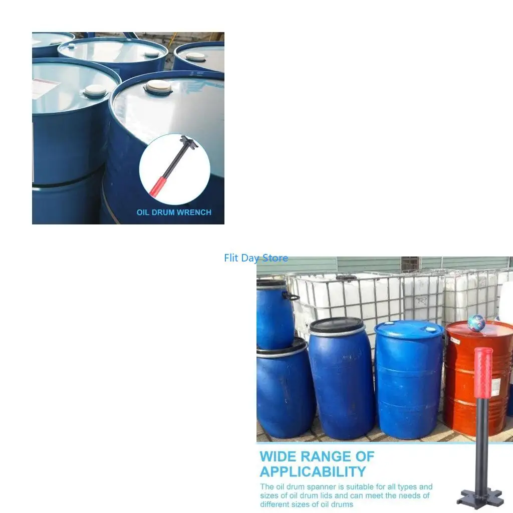 

F92C Инструмент для открывания крышки бочки, прочная сталь 45 ручной ключ для открывания масляных баков для 200-литровых с в