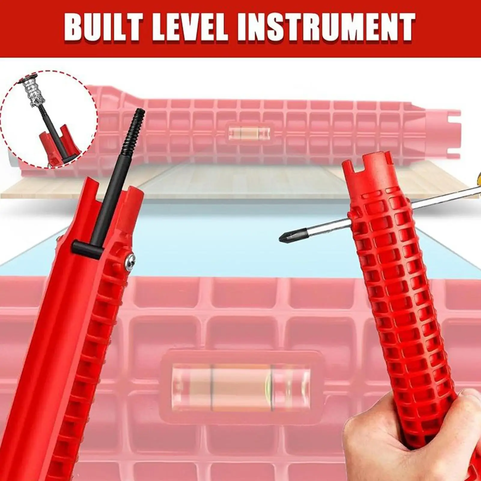 Sink Wrench Multifunctional Faucet Removal Tool Multifunctional Wrench Kit For Plumbing Shower Bathtub Basin Sink Water Pipe