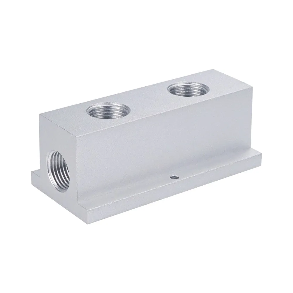 T-shaped Air Distribution Manifold Path Distributor Pneumatic Manifold Splitter Block Quick Connector Distributor For Converging