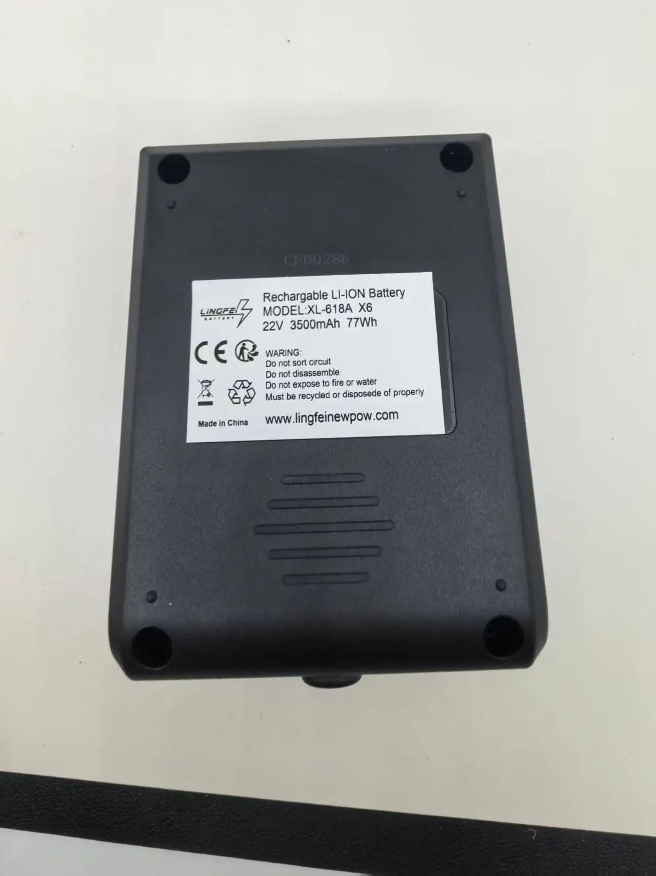 Part #: XL-618A 22.2V/2000mAh Battery, Compatible with Moosoo X6 Vacuum Cleaner Battery