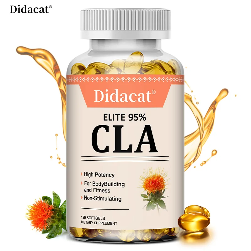 Elite CLA 1300 Maximum Potency, 95% CLA Safflower Oil Workout Supplement, Supports Muscle Health, Weight Management, Gluten Free
