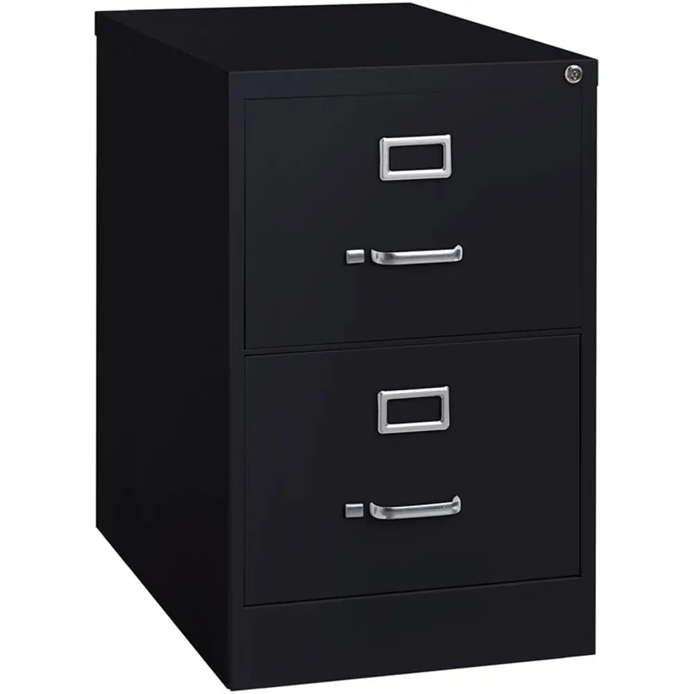 

25" 2-Drawer Metal Legal Vertical Filing Cabinet Locking Mobile Office Storage Black, Customized