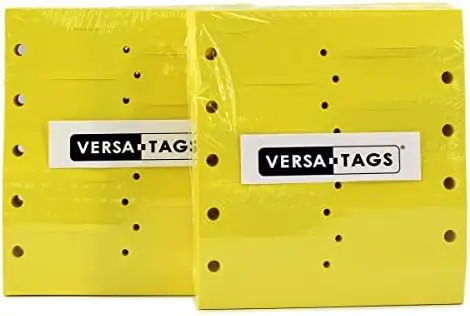 

Versa-Tags Yellow Self-Locking Arrow Key Tags – 2000 Pack for Mechanics, Dealers & Parts ID