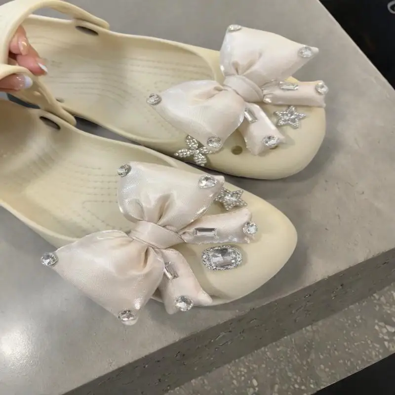 1 Set Flower Rhinestone Pearl Shoe Charms Kit Luxury Women Ballet Shoe Decor Elegant Accessories for Dancing Events
