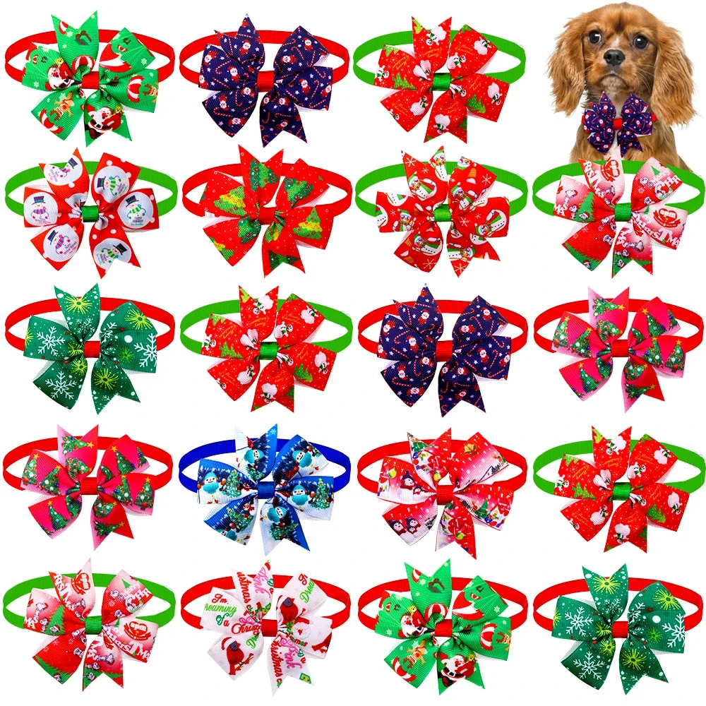 

Neckties Small Accessories Tie Party Dog Cat Pet Bow Christmas Accessores Bowties Grooming Xmas Holiday