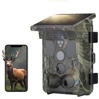 Suntekcam 50MP 4K Solar Powered Night Vision Waterproof Trail Camera Hunting 0.3s Trigger Time Wildlife Monitoring Hunting Cam