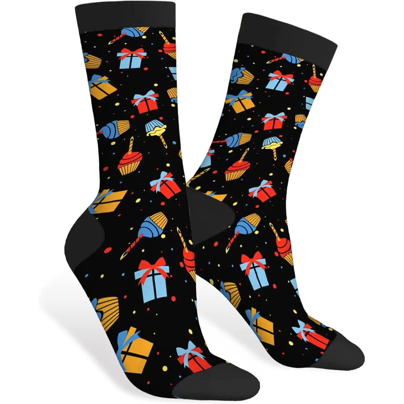 

Красочные кардиограммы, забавные носки, новинка, повседневные носки для экипажа, дизайн контрастного цвета для женщин и мужчин, подарок