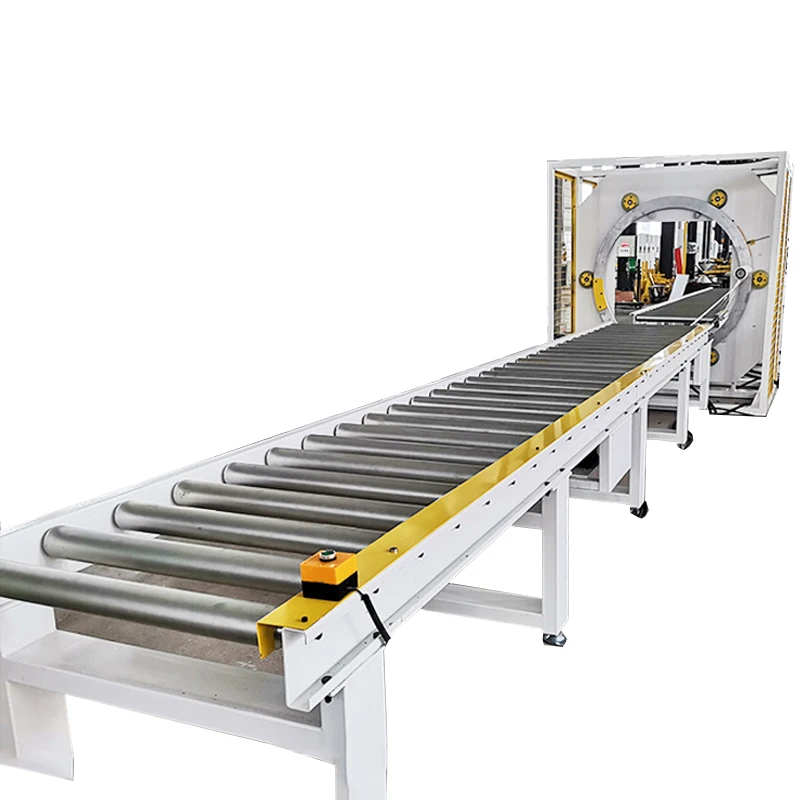 Horizontal Orbital Door Aluminium Profile Packing Film Stretch Wrapping Machines Orbital Wrapping Machine