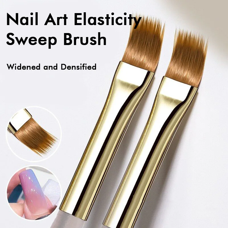 Profissional arte do prego ombre mistura escova cor gradual florescendo manicure gel polonês escova de desenho de unhas caneta manicure ferramenta dr $ 6