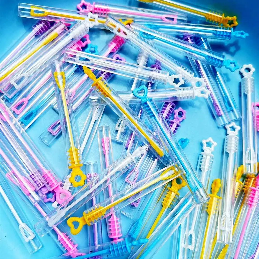 Juguete de soplado de burbujas para niños, palo de burbujas de dibujos animados irrompible, actividades al aire libre para niños, juguete de juego de burbujas de boda