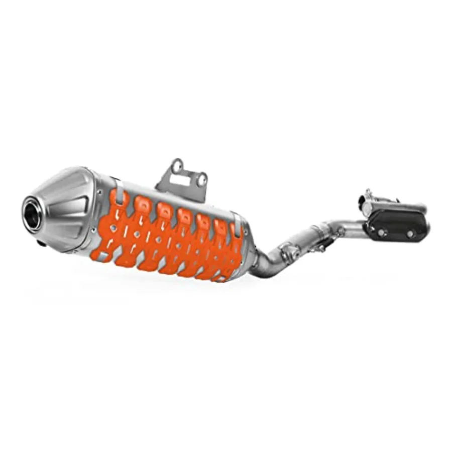 

Silencer Guard Orange 30cm Length DualCompound Silicone Stainless Steel Universal Fit for 2Stroke Mufflers
