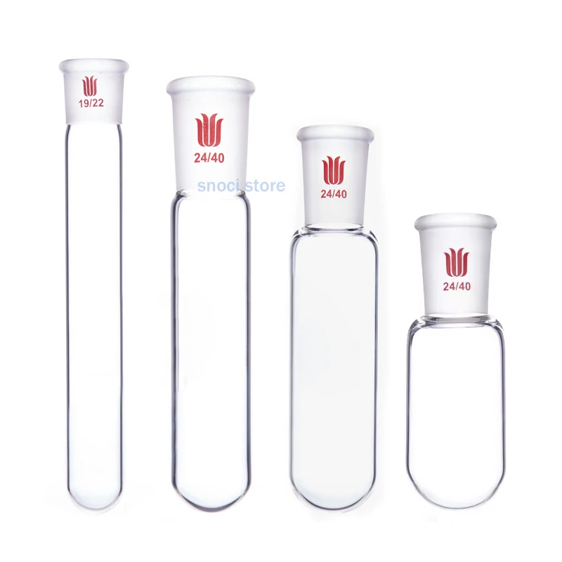 lab Borosilicate glass tube colorimetric tube flask Test tube with ground joint 5mL 10mL 25mL 35mL 50mL 75ml 100mL,1Piece