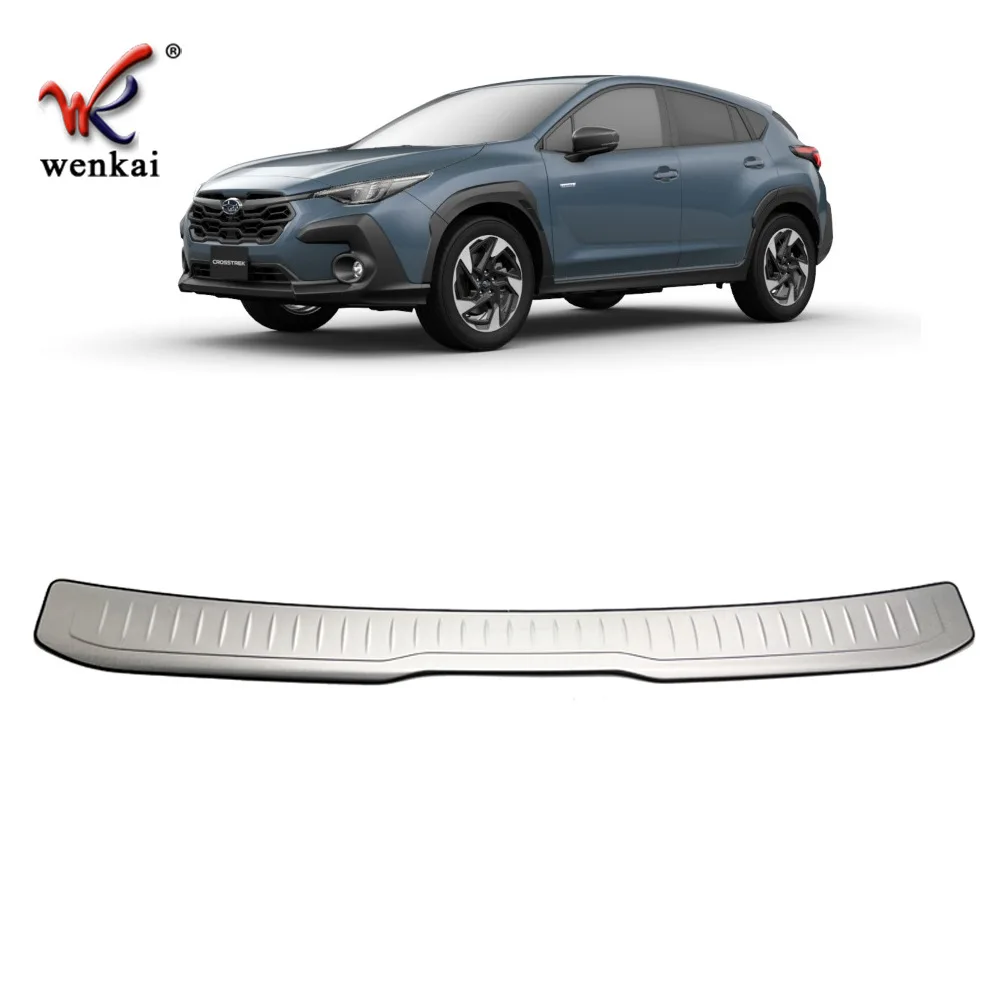 Car stickers For Subaru Crosstrek/Impreza 2023 2024 Rear Trunk Bumper Protector Rear Scuff Plate Rear Door Sill Car Accessories