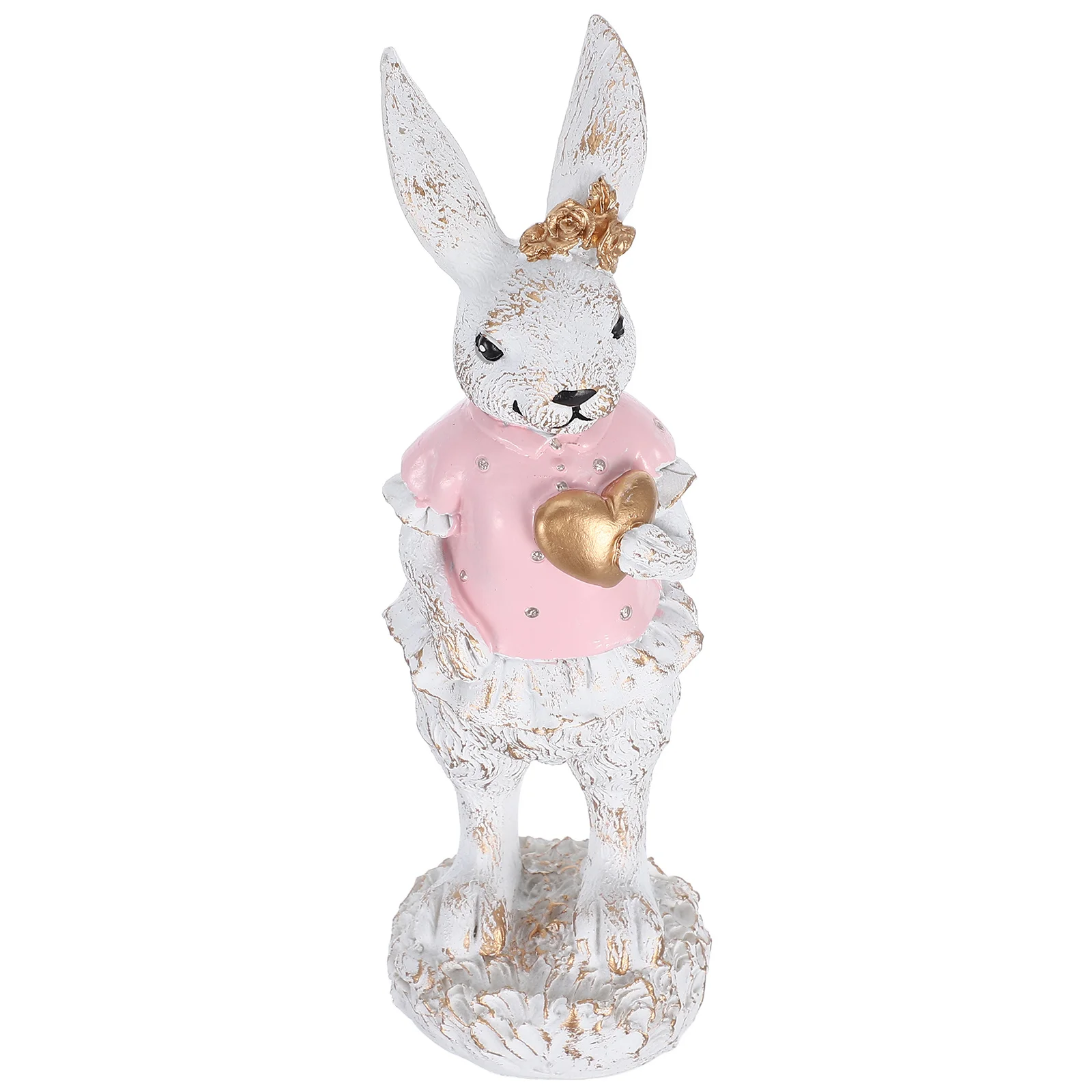 

1pcs Easter Rabbit Resin Cute Bunny Statue For Home Garden Decor Tabletop Centerpiece Spring Decoration Indoor Outdoor