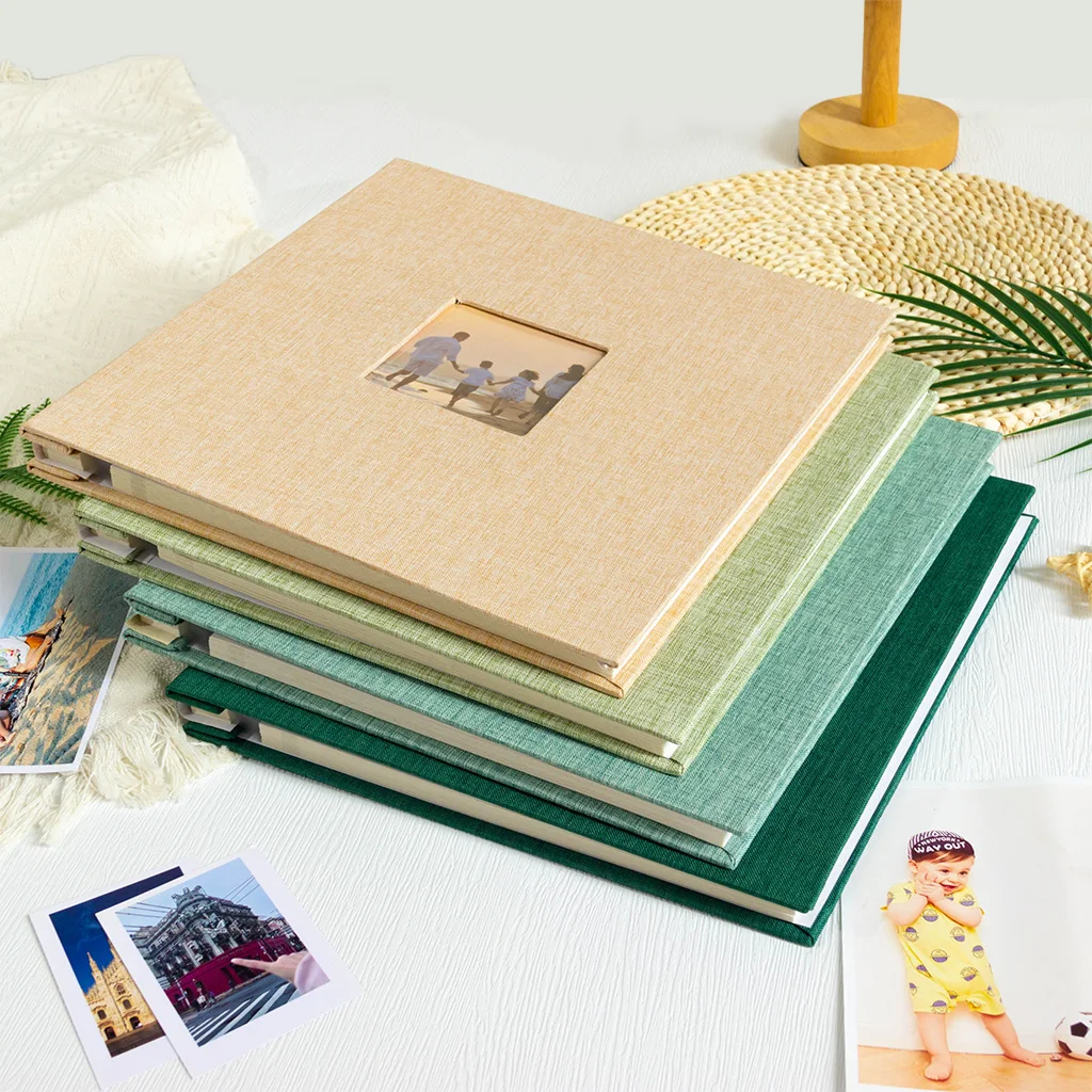 16-Zoll Großformat-Fotoalbum mit Selbstklebepagern - Extra Breites Format für 4x6 und 8x10 Fotos, Exquisites Hochzeits-, Familien-, Geburtstags-, Jubiläums-Fotoalbum - Robuste ABS-Bindung,