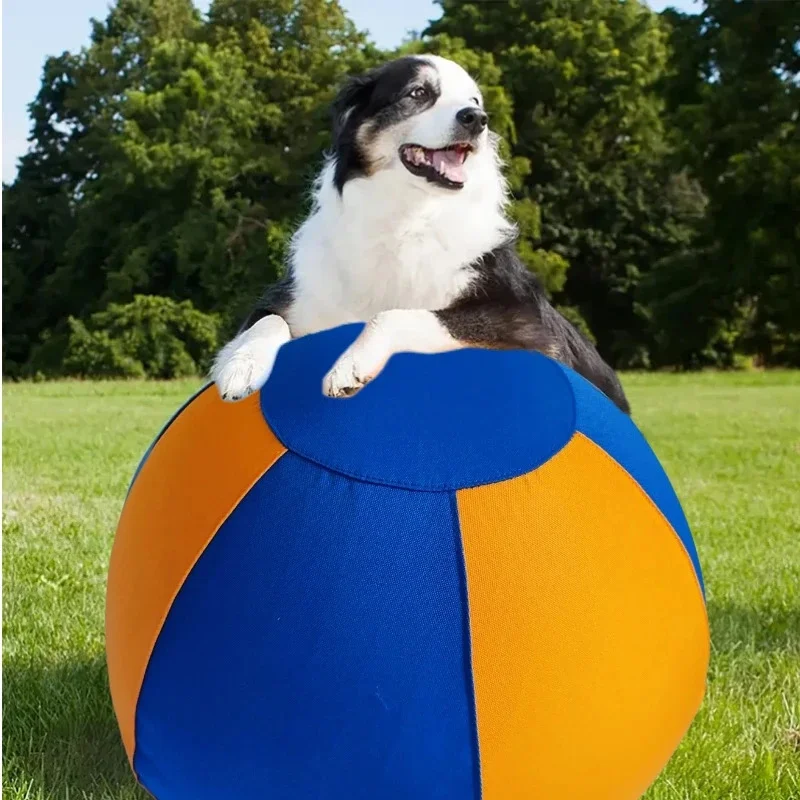 Inflatable Herding Ball For Dogs Large Exercise Training Toy Self Balancing Outdoor Play For Active Pets Farm Park Backyard Gift