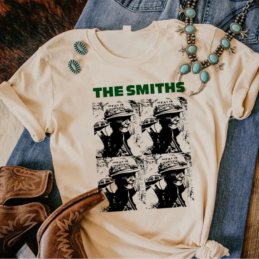 日本の女性のためのsmiths Tシャツ,女性のための原宿の服,女性のストリートウェア,y2kの服